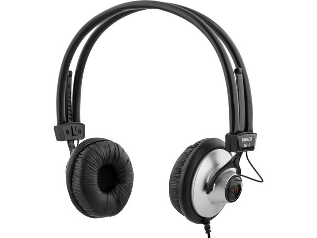 Hörlur DELTACO kåpor ON-Ear 3,5 mm
