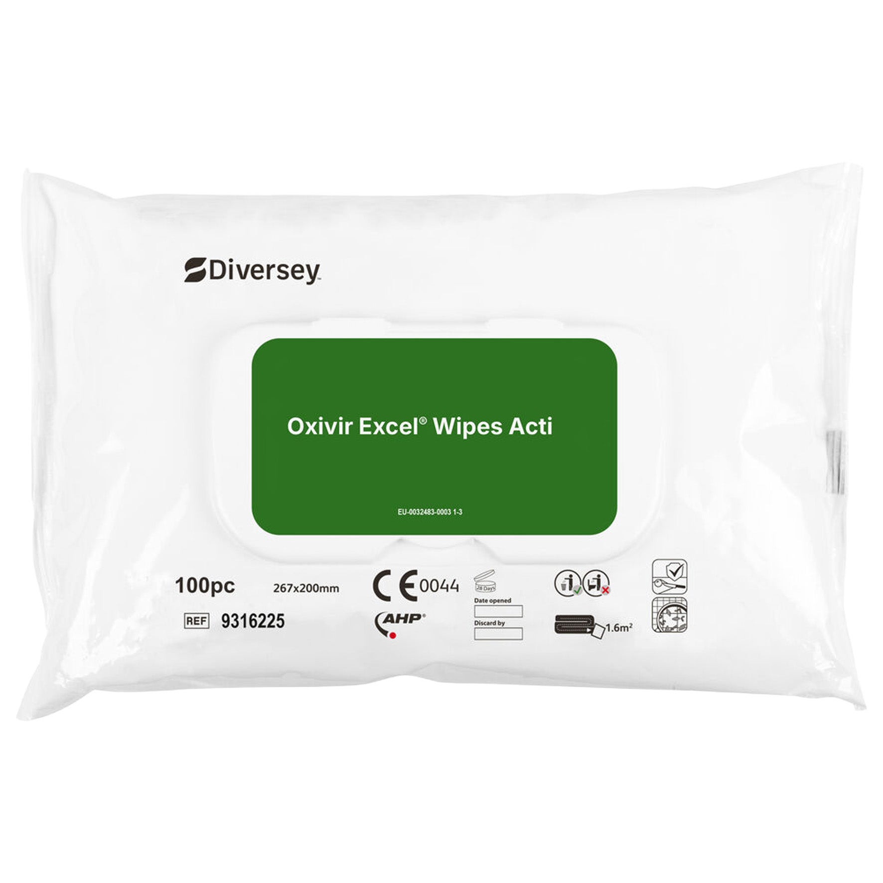 Rengörings- & desinfektionsservett Oxivir Excel Wipe Acti 100-pack