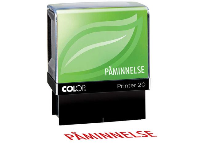 St&auml;mpel standardtext P&Aring;MINNELSE