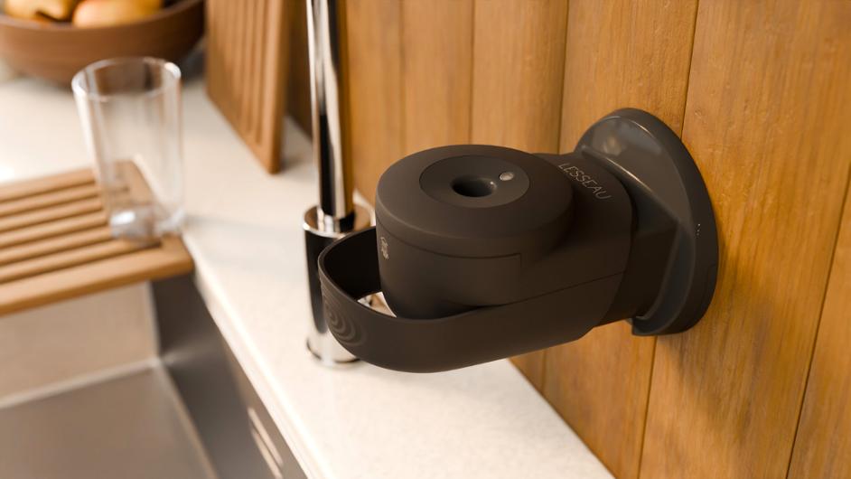 Dispenser LESSEAU tvål manuell svart