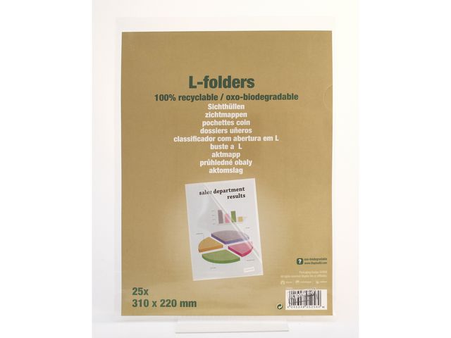 Aktmapp av återv PP A4 0,12 ofärg 25/fp