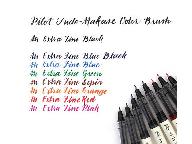 Fineliner PILOT Brush pen bl&aring;