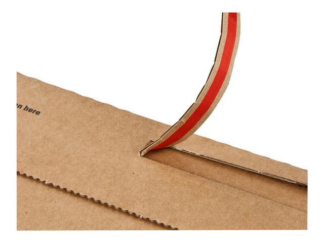 Wellkuvert 185x270x50 mm Brun