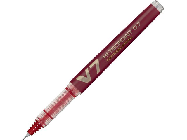 Bl&auml;ckkulpenna PILOT Hi-Tec V7 r&ouml;d