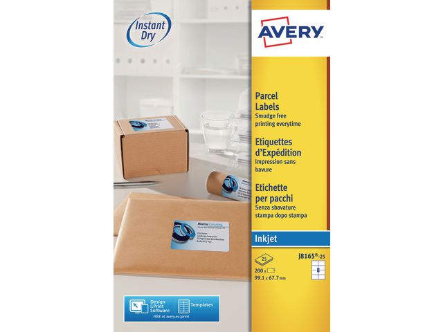 Etikett AVERY QD 99,1x67,7 200/fp