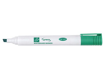 Whiteboardpenna LYRECO drywipe sned grön