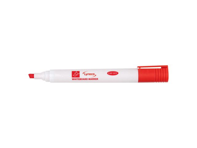Whiteboardpenna LYRECO drywipe sned röd