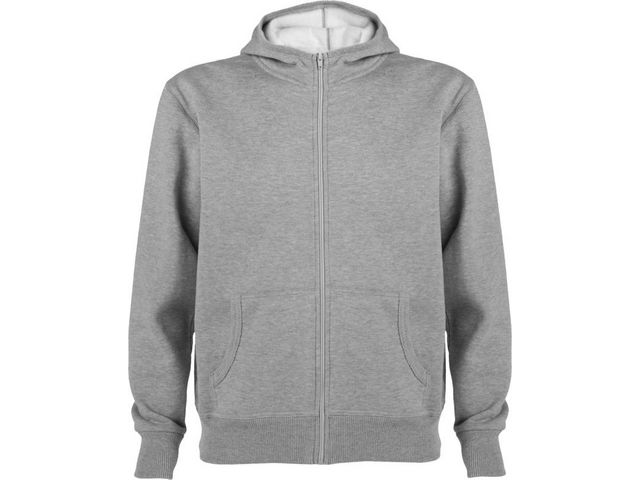 Hoodie zip ROLY Montblanc uni gråmel S