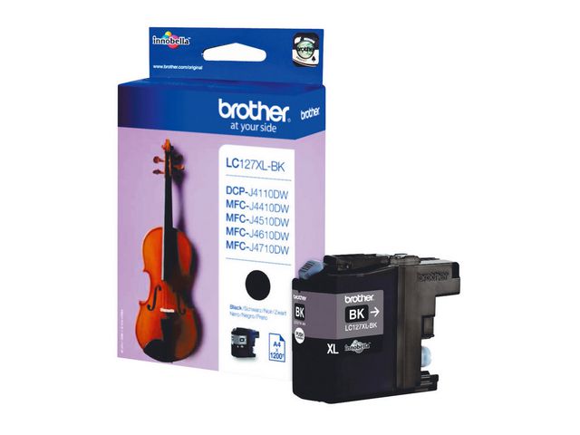 Bläck Brother LC127XL svart