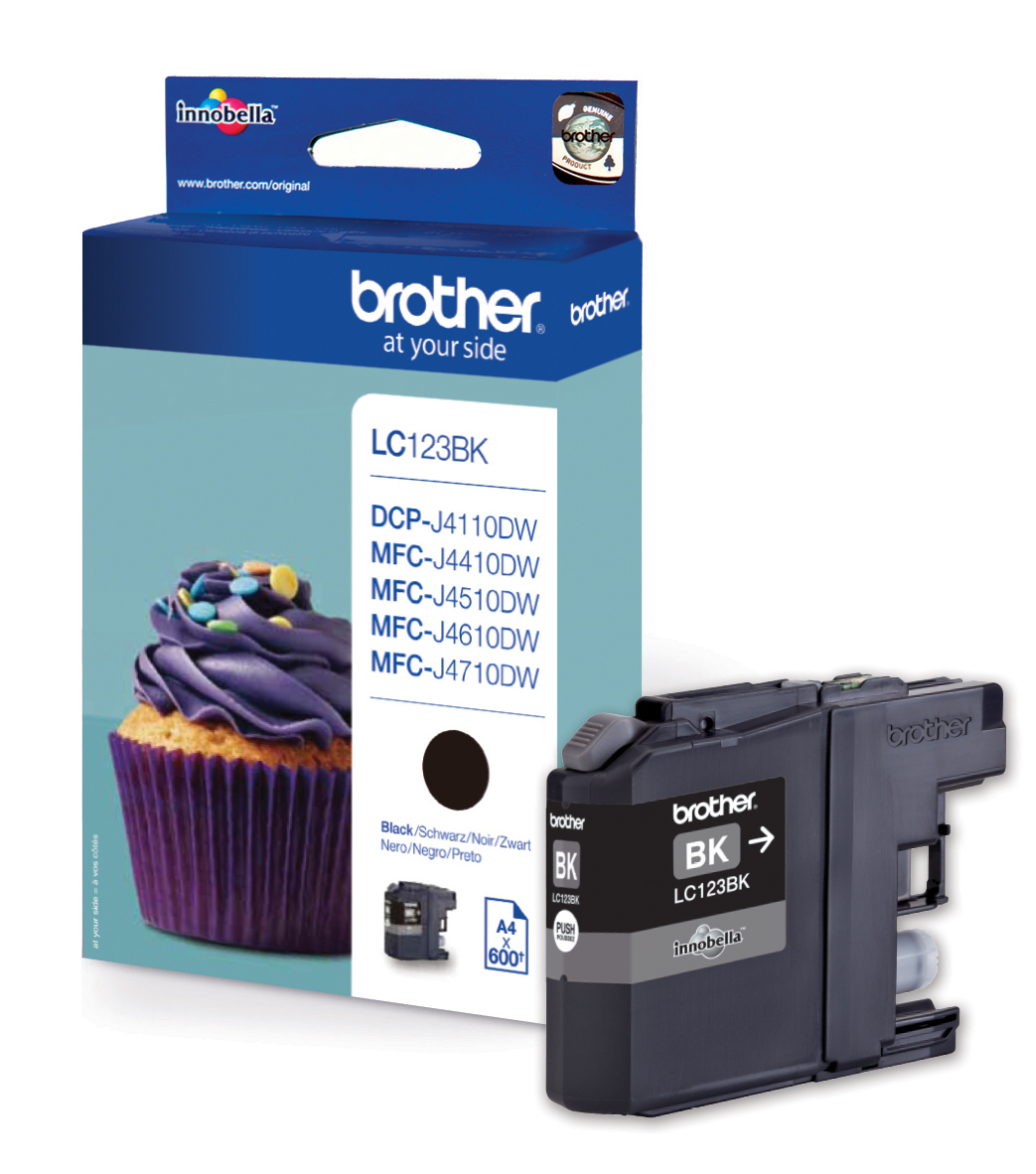 Bläck Brother LC123 svart