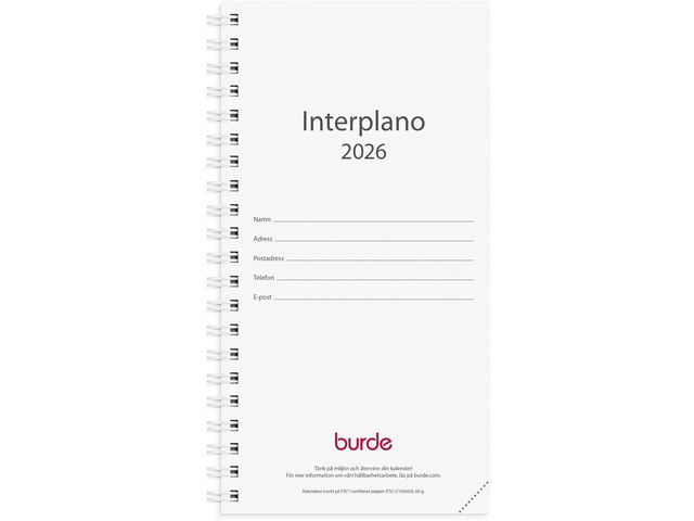 Kalender Interplano refill 2026