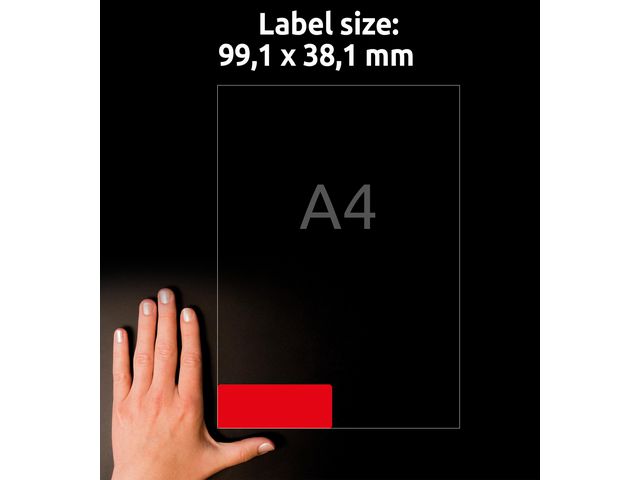 Etikett AVERY avtagb 99,1x38,1mm 350/fp