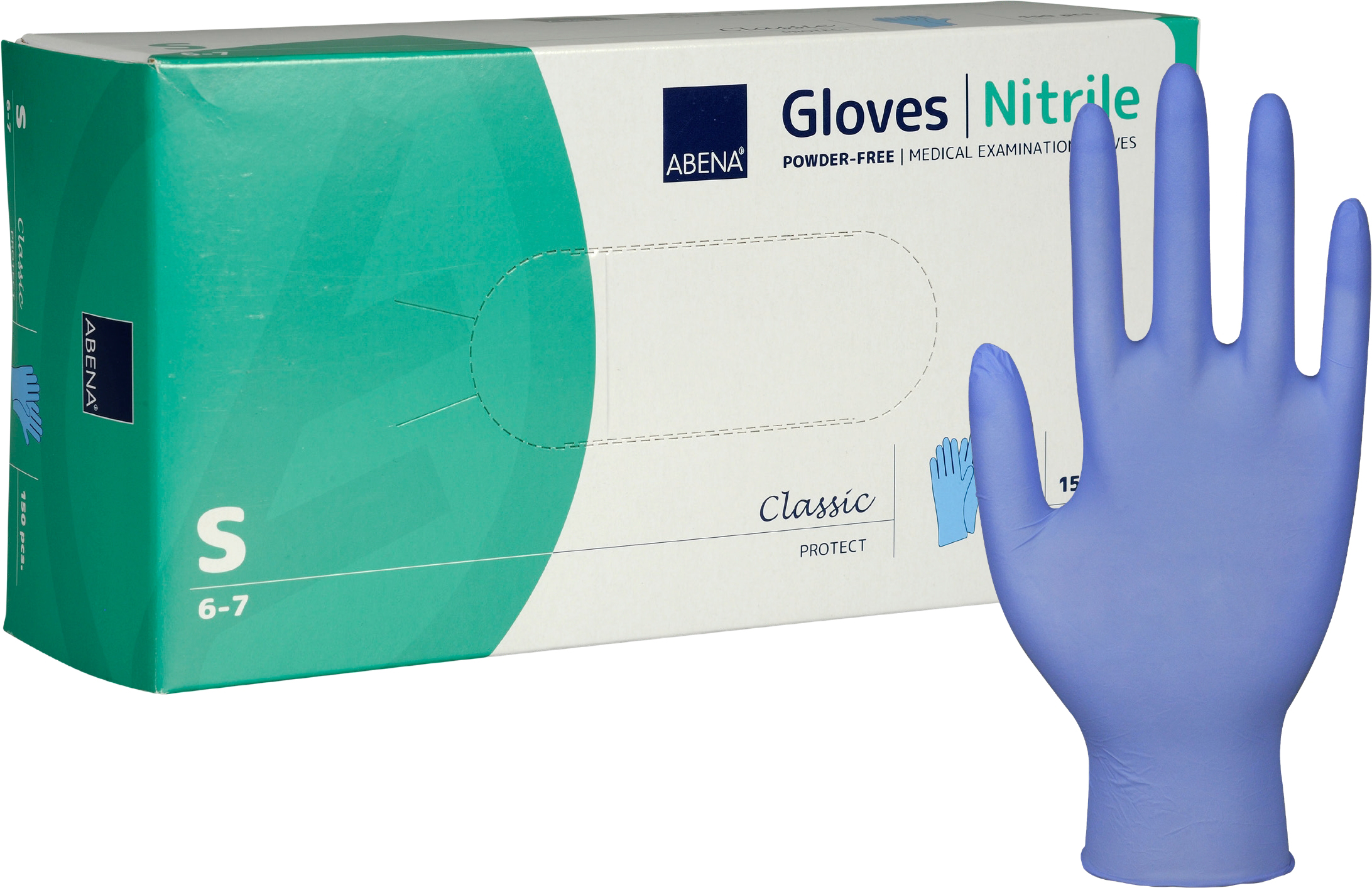 Nitrilhandske S 150/fp Blå