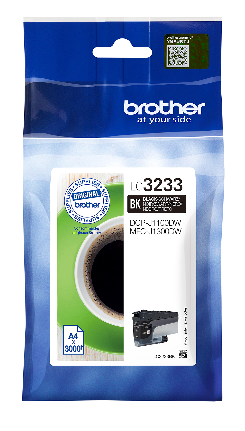 Bläck Brother LC3233BK svart 3000 sidor