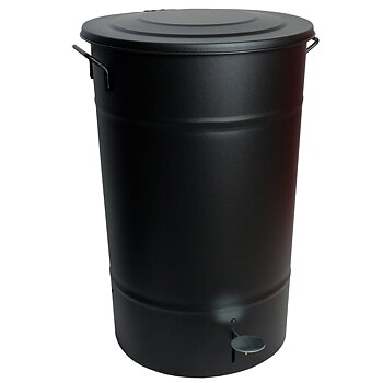 Avfallstunna Greger med lock/pedal 30 liter svart