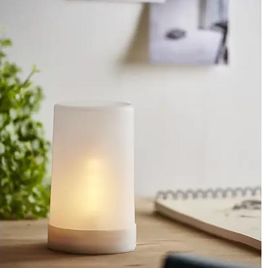 Lykta frostad LED 14,5 cm
