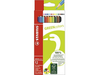 Färgpenna STABILO green colors 12/fp