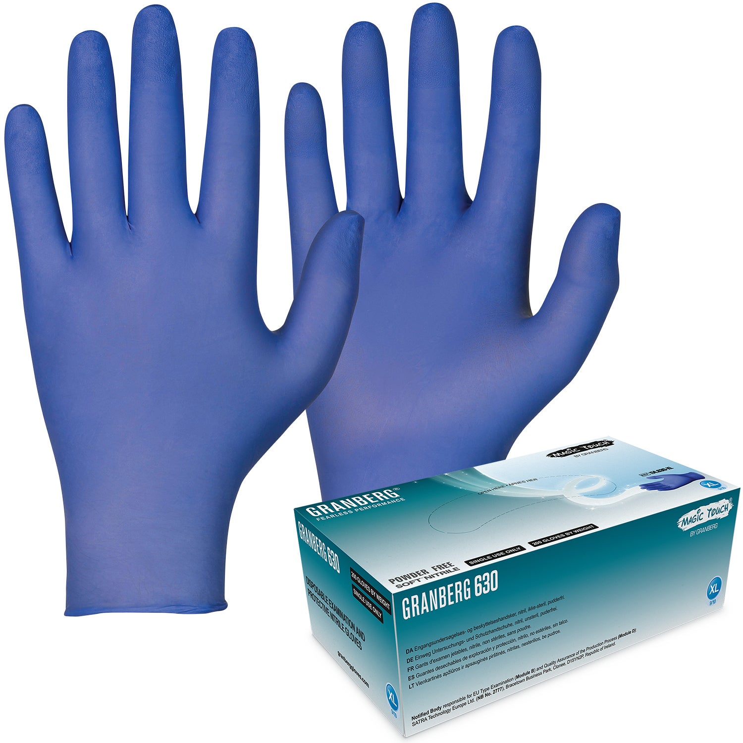 Nitrilhandske 630 indigoblå 180-pack stl XL