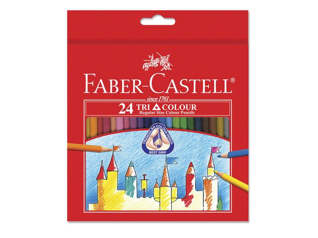 F&auml;rgpenna Tri Color Pencil Long 24/fp