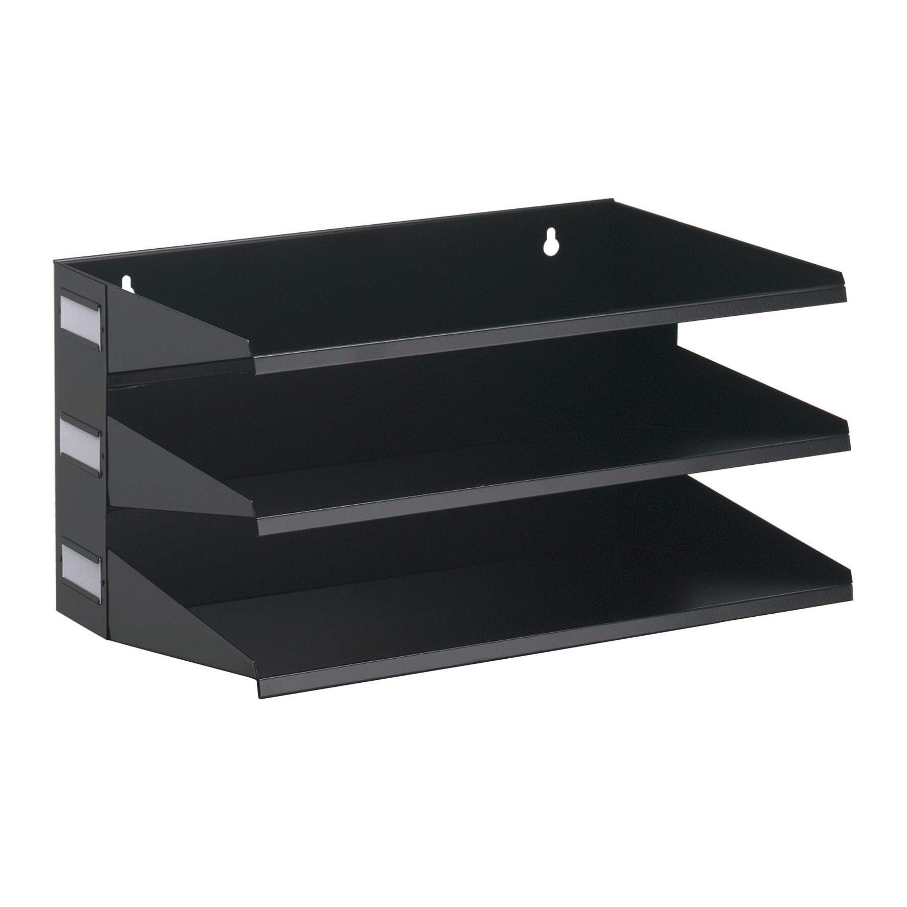 Sorteringsfack vägg 3 A4 svart