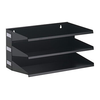 Sorteringsfack vägg 3 A4 svart