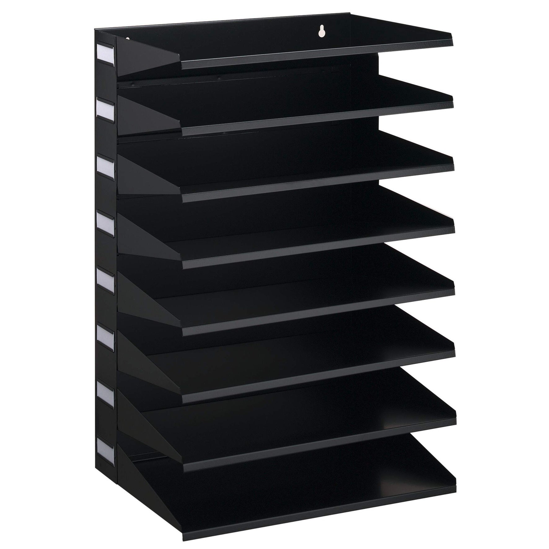 Sorteringsfack vägg 8 A4 svart