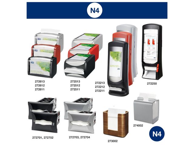 Servett TORK Uni N4 1-lags vit 1125/fp