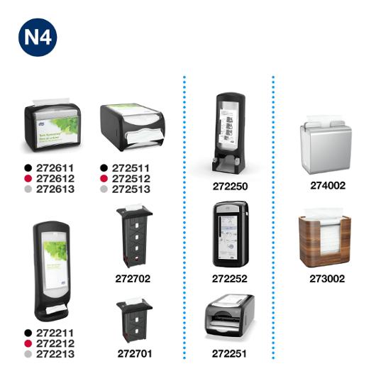 Servett TORK Pre N4 2-lags vit 500/fp