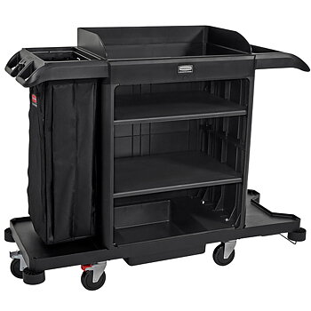 Hotellvagn stor Rubbermaid svart