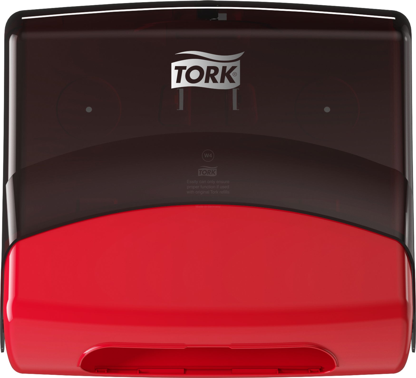 Dispenser för vikta dukar i top-pack Tork W4 röd/svart