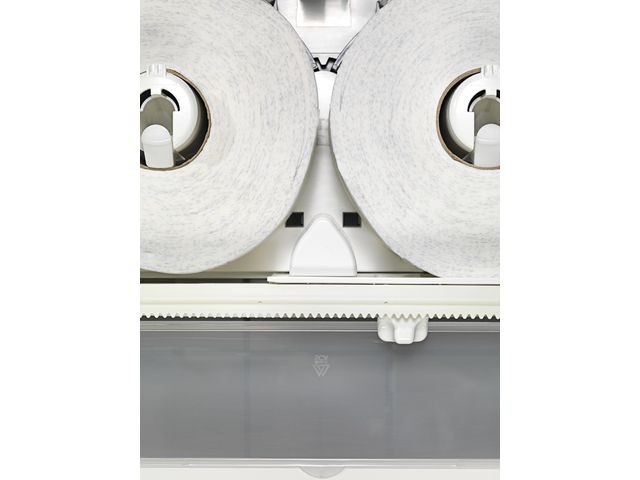 Dispenser för toalettpapper Tork Mini Jumbo Twin T2 vit