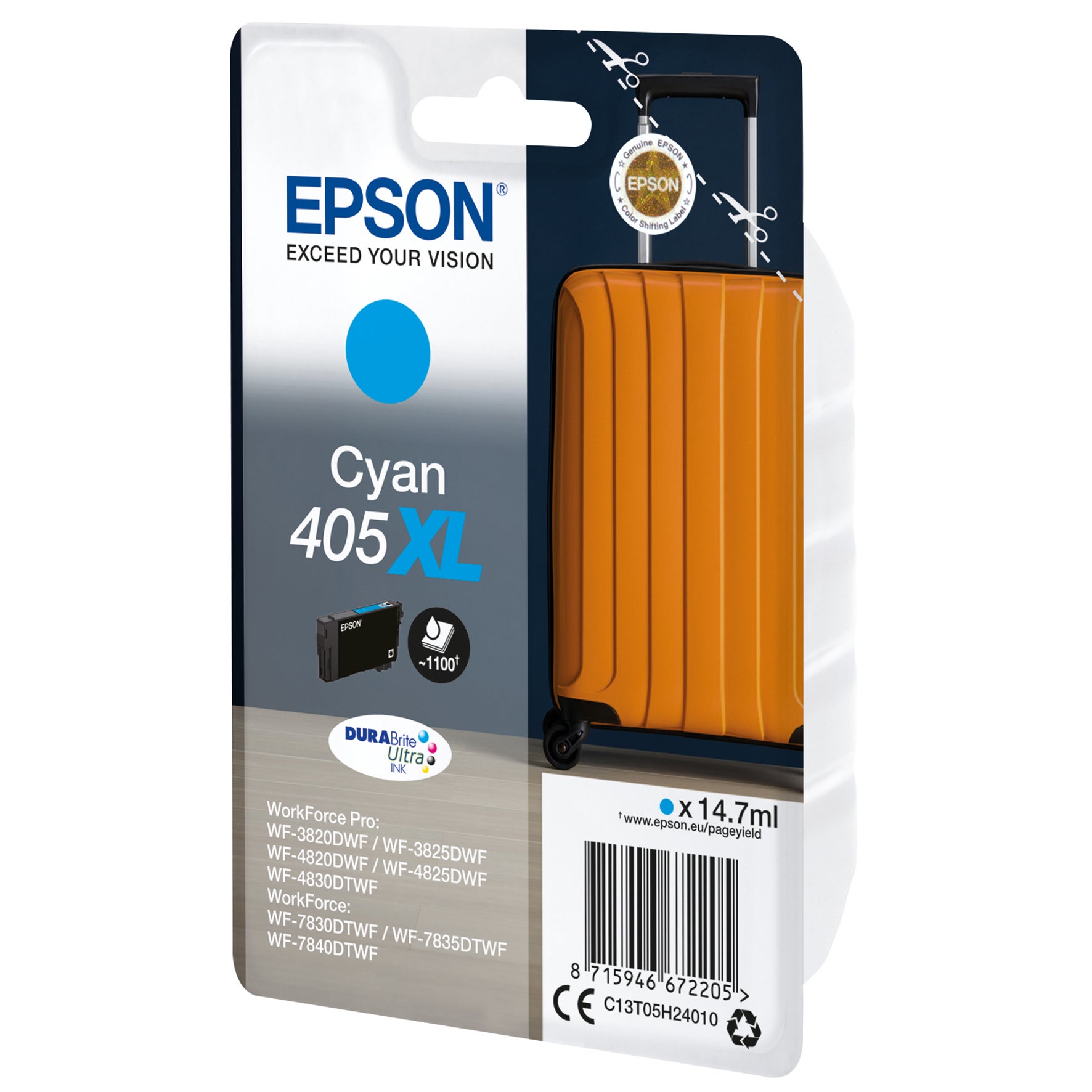 Bläck Epson 405XL cyan 14,7 ml