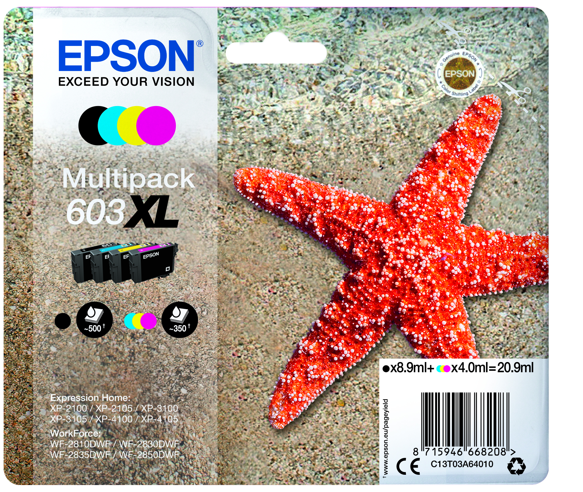 Bläck Epson 603XL CMYK 4 st/fp