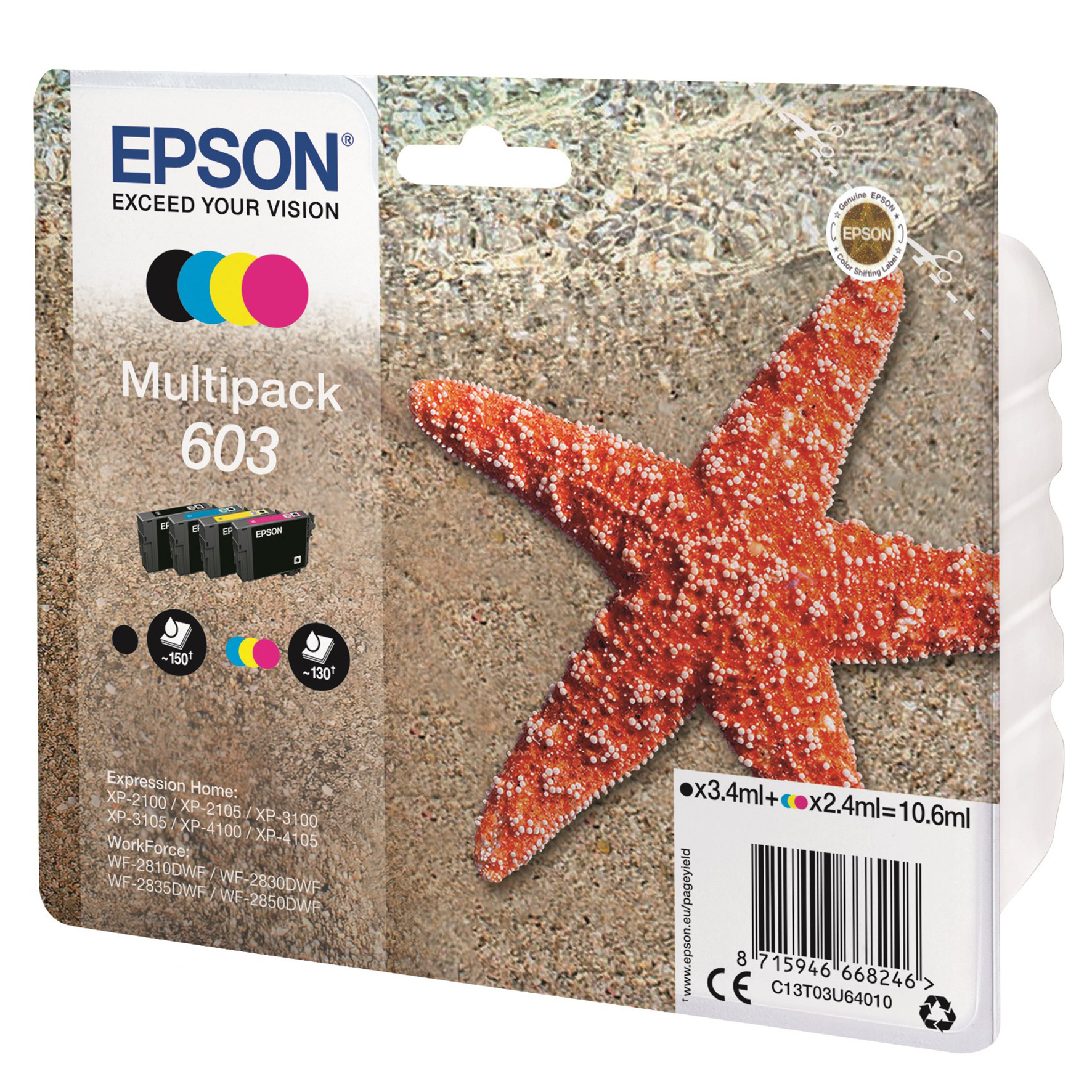 Bläck Epson 603 CMYK 4 st/fp