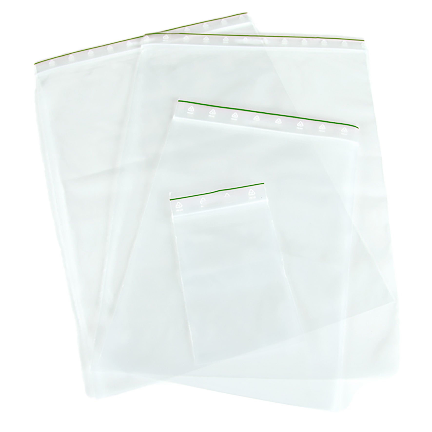Blixtlåspåse 100x150 mm utan skrivfält 100-pack