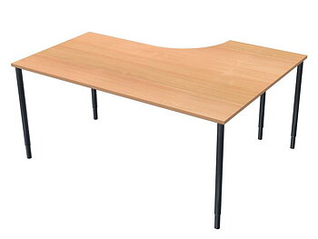 Bord vänster 160x120cm boklaminat/svart