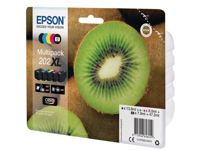 Bläckpatron EPSON T202 5-färger XL 5/fp