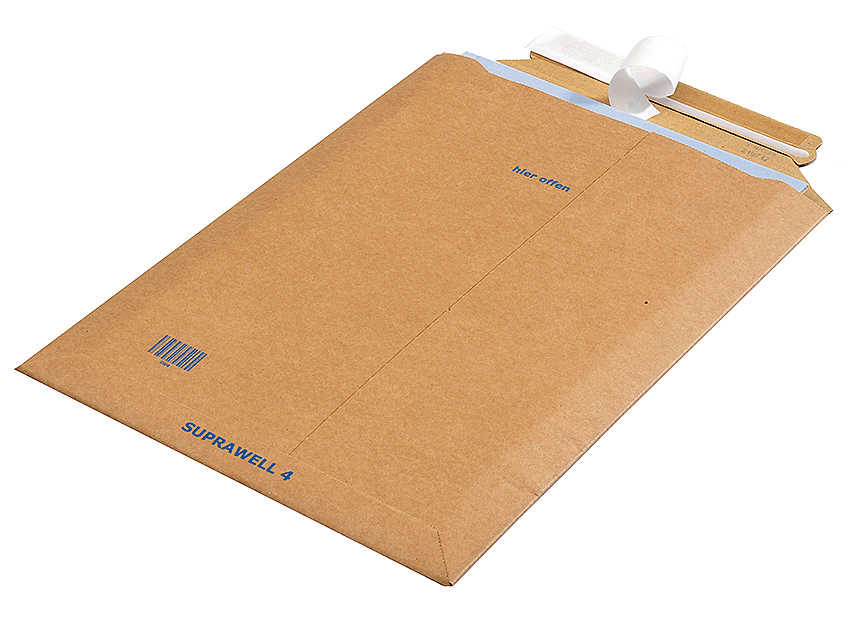 Wellkuvert 8 370x540 mm brun