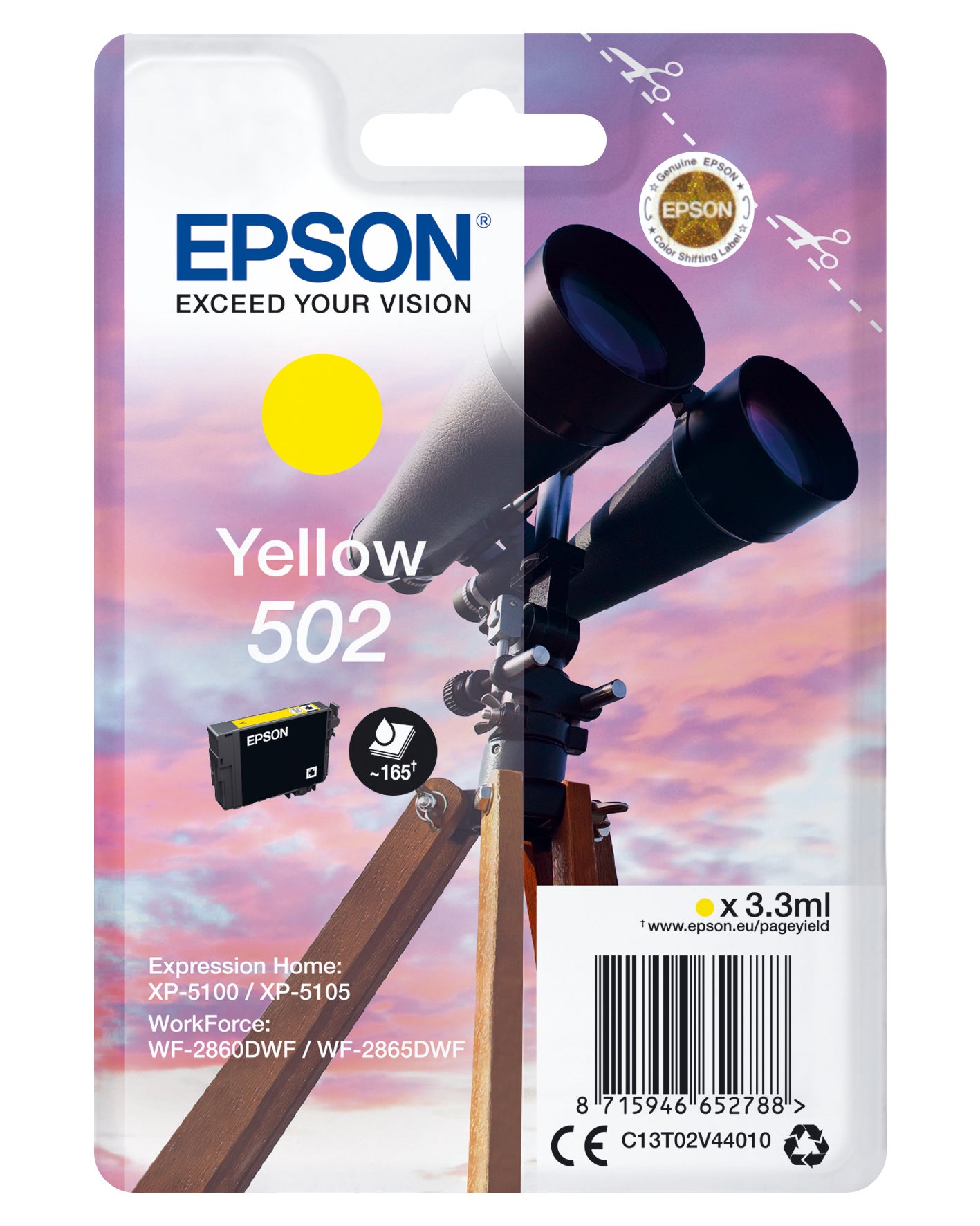 Bläck Epson T502 Gul