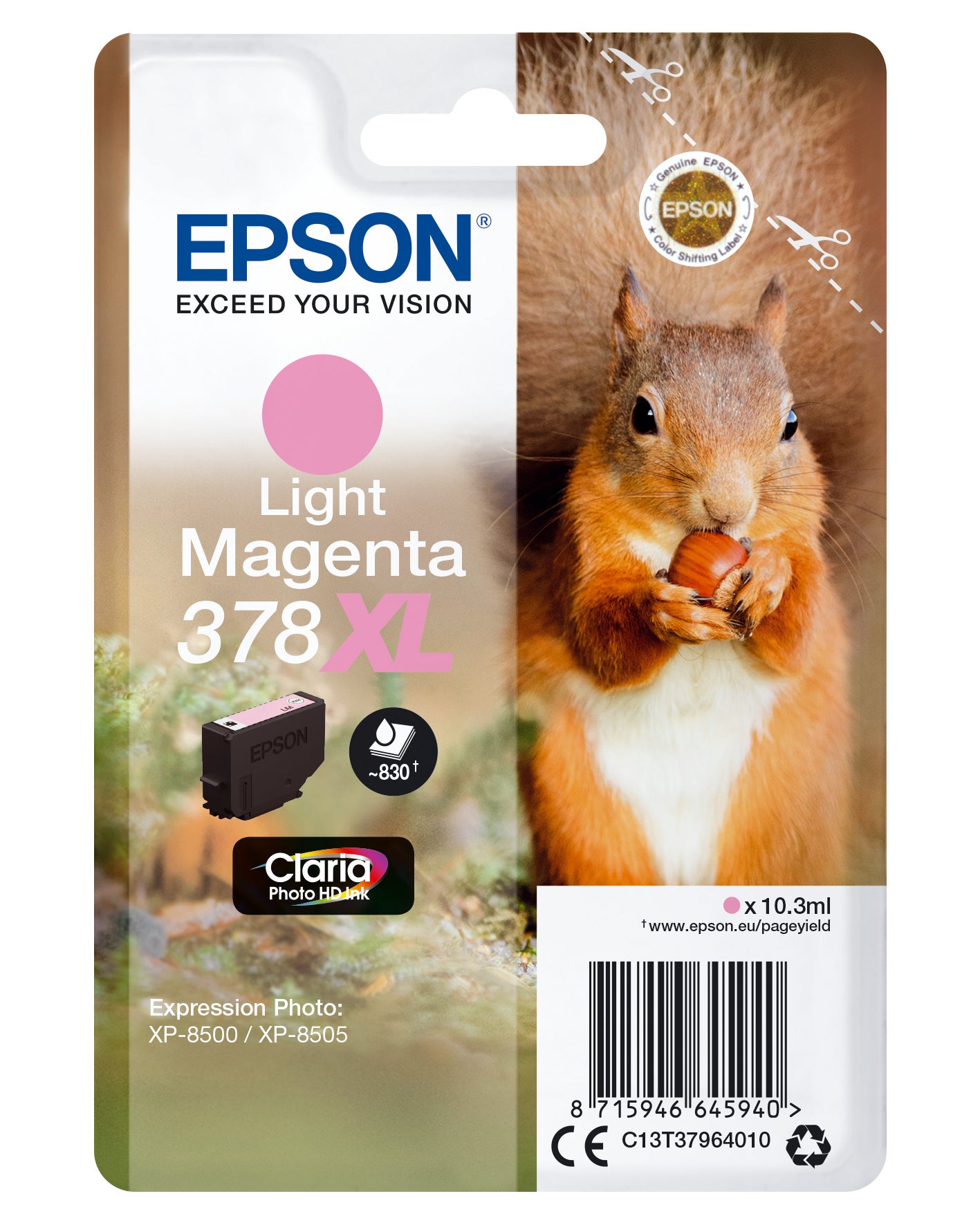 Bläck Epson T378 XL Light magenta