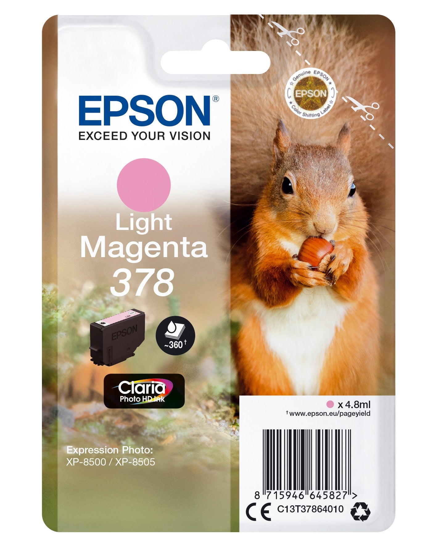 Bläck Epson T378 Light magenta