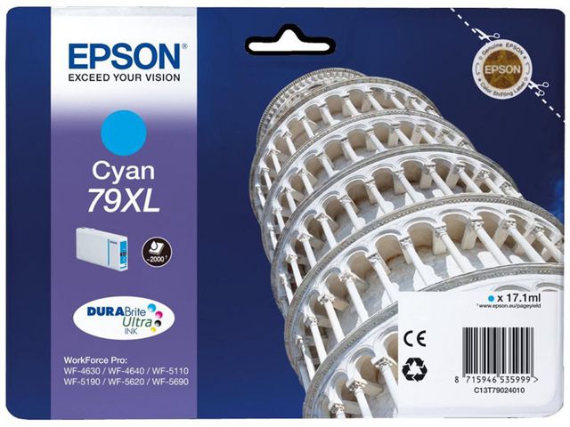 Bläck Epson T7902 Cyan