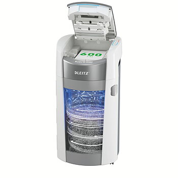 Dokumentförstörare Leitz IQ OptiMax Autofeed 600 P4 Cross Cut