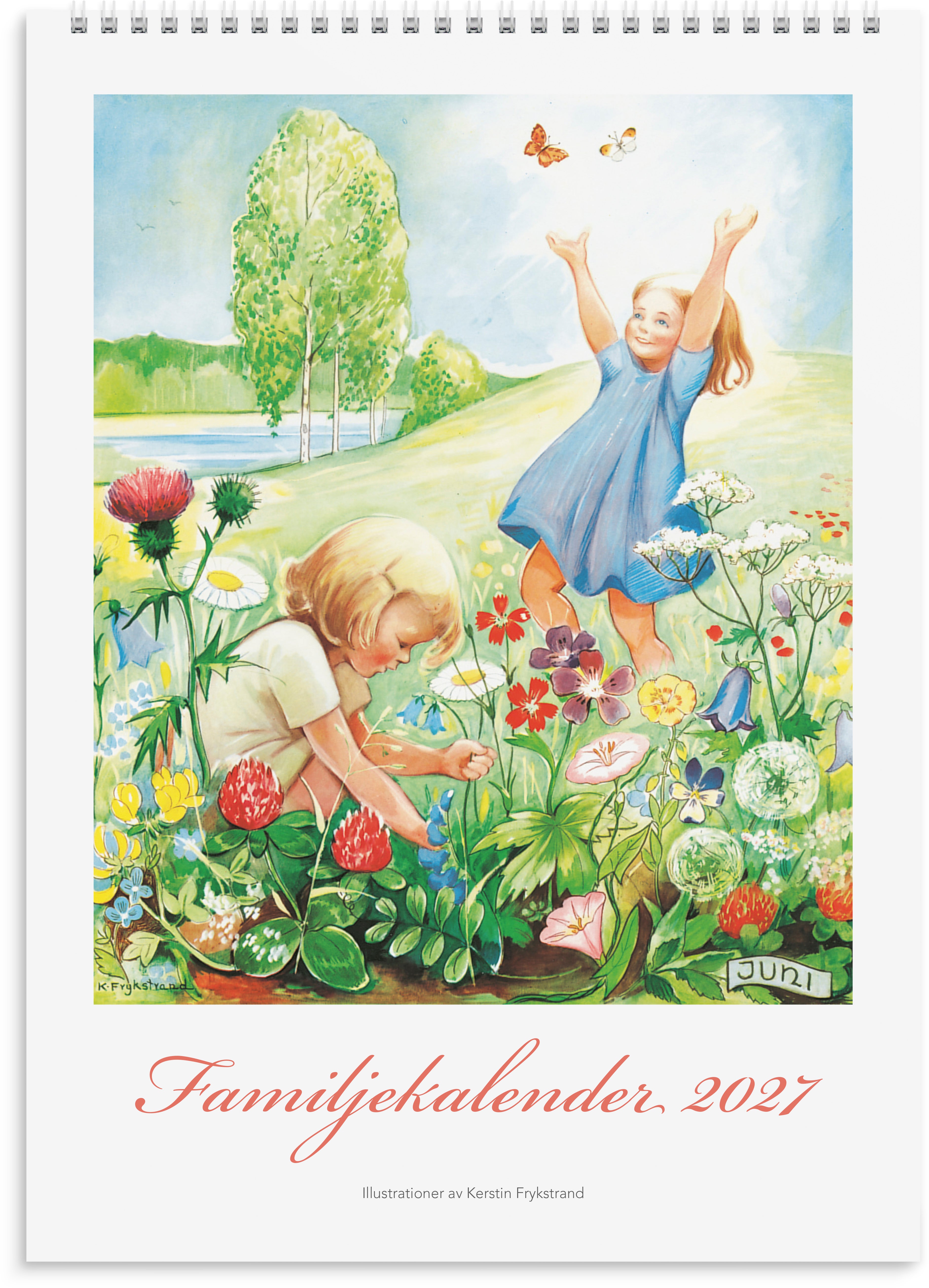 Familjekalender 2027 Kerstin Frykstrand Burde
