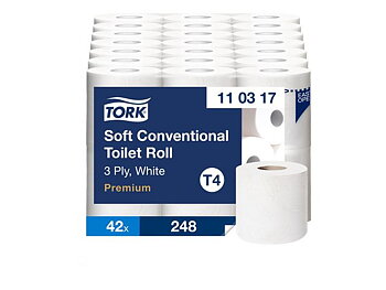Toalettpapper TORK Pre T4 3-lag 42/fp