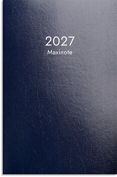 Kalender Maxinote 2027 blå kartong Burde