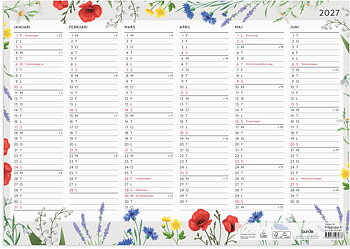 Väggblad 2027 Blomster Burde
