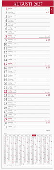 Stor Bordskalender 2027 Burde