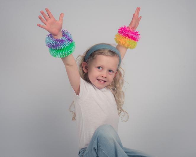 Fluffiga fidget-armband, 4 st