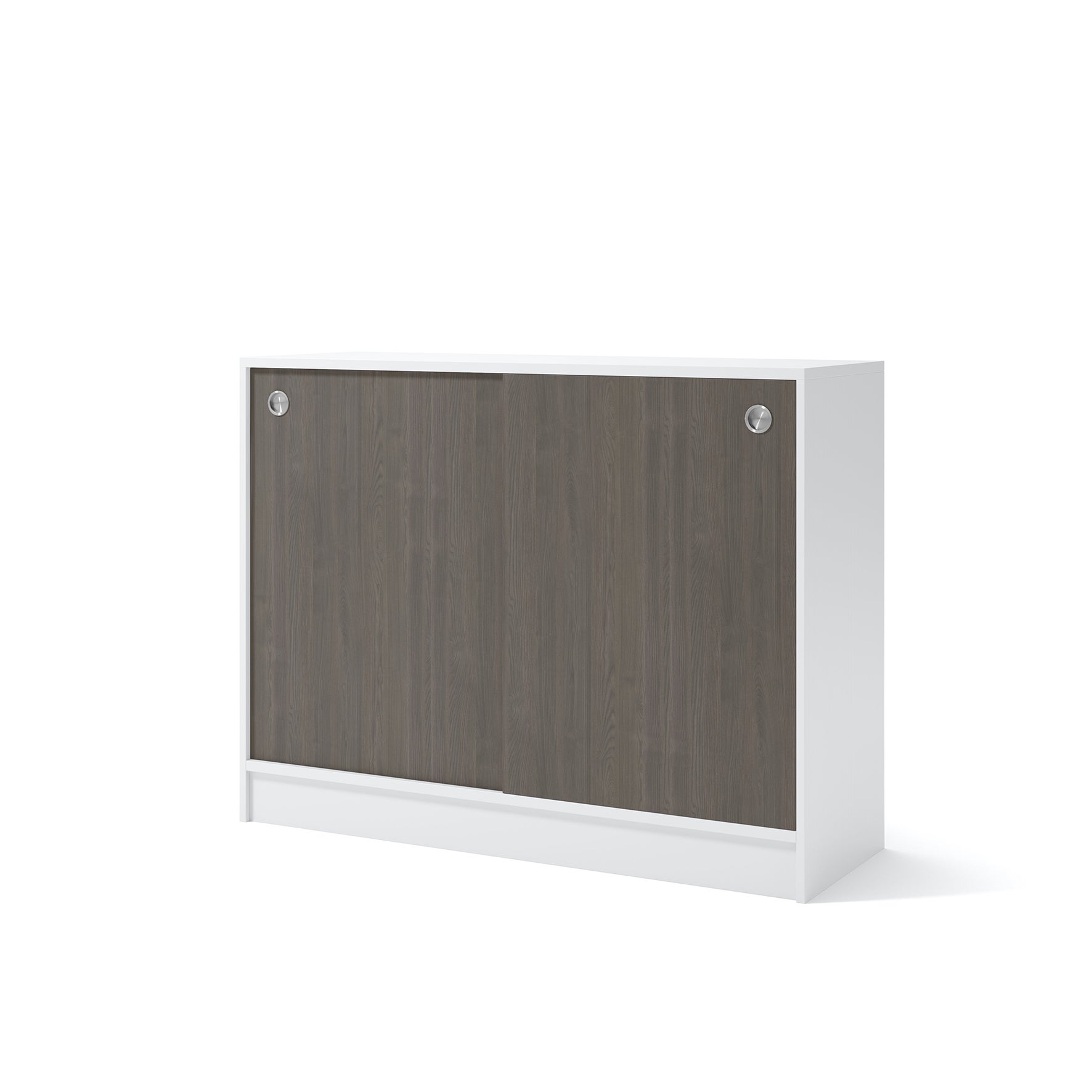 Skåp 1200x415x925 mm Vit/Mörk ask